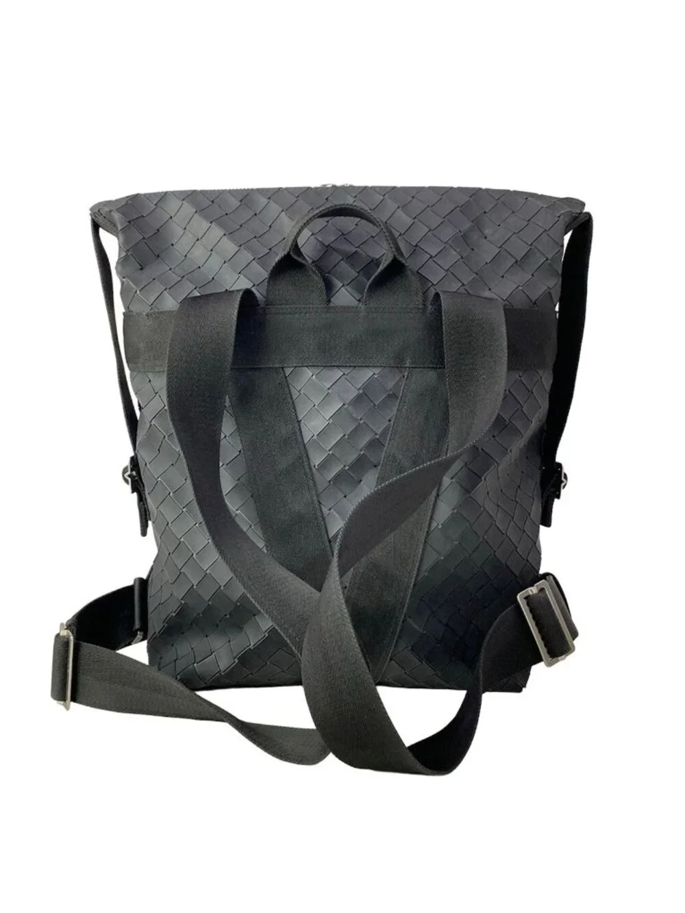 Bottega Veneta Backpack Intrecciato Black